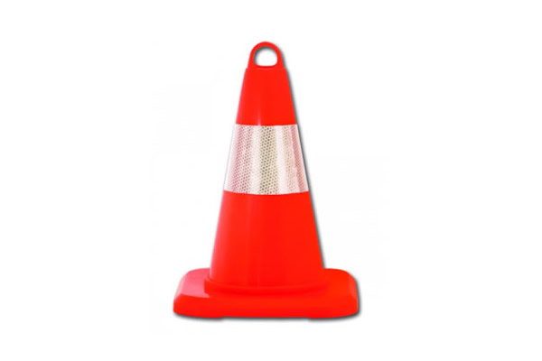 kırılmaz pvc esnek trafik konisi 50 cm